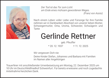 Der Tod ist das Tor zum Licht am Ende eines m&uuml;hsam gewordenen Weges