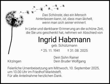 Das Schönste, das ein Mensch hinterlassen kann