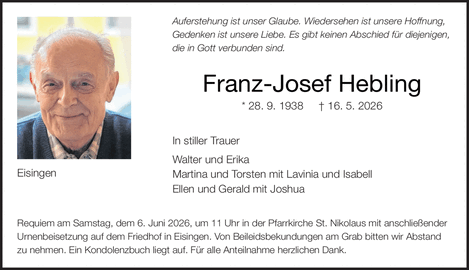 Auferstehung ist unser Glaube