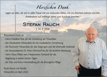 Herzlichen Dank sagen wir allen