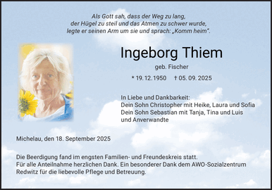 Als Gott sah, dass der Weg zu lang