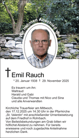 vo n Wir ne ed en Absch m i h Emil Rauch * 20