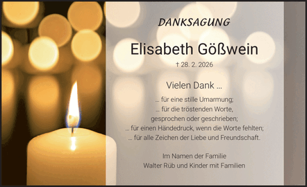 DANKSAGUNG Elisabeth G&ouml;&szlig;wein ? 28