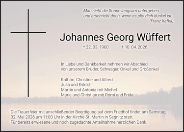 Man sieht die Sonne langsam untergehen und erschrickt doch