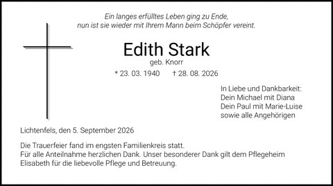 Ein langes erf&uuml;lltes Leben ging zu Ende
