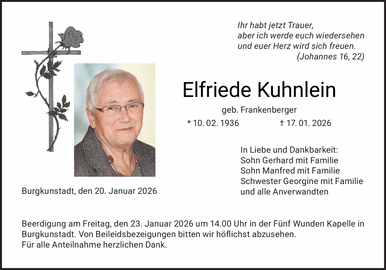 Ihr habt jetzt Trauer, aber ich werde euch wiedersehen und euer Herz wird sich