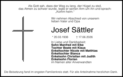 Als Gott sah, dass der Weg zu lang