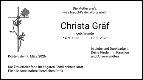 Die Mutter war?s, was braucht?