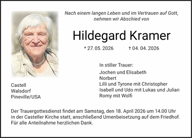 Nach einem langen Leben und im Vertrauen auf Gott