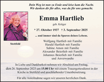 Dein Weg ist nun zu Ende und leise kam die Nacht