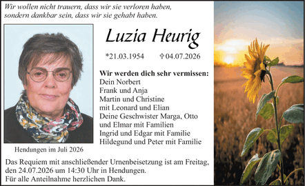 Wir wollen nicht trauern