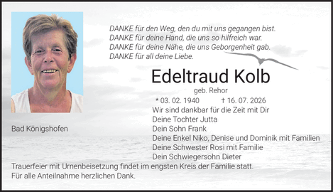 DANKE f&uuml;r den Weg, den du mit uns gegangen bist