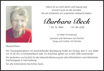 Wenn ihr an mich denkt und traurig seid