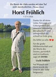 Die Bande der Liebe werden mit dem Tod nicht durchschnitten