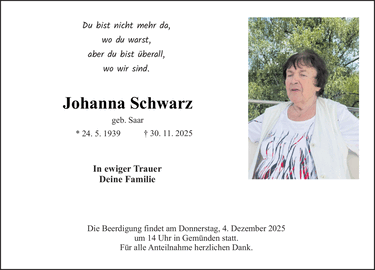 Du bist nicht mehr da, wo du warst