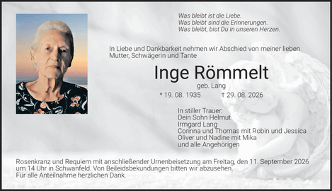 Was bleibt ist die Liebe