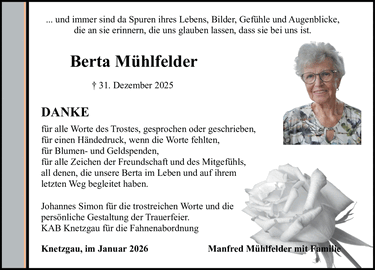 ... und immer sind da Spuren ihres Lebens