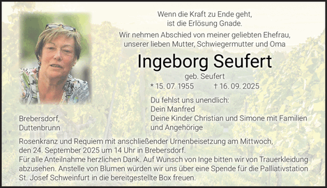 Wenn die Kraft zu Ende geht