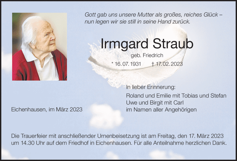 Gott gab uns unsere Mutter als großes