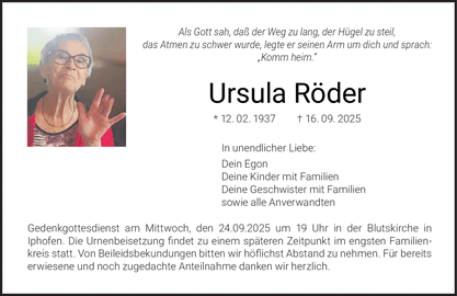Als Gott sah, daß der Weg zu lang