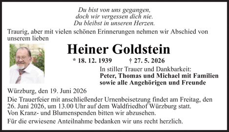 Du bist von uns gegangen