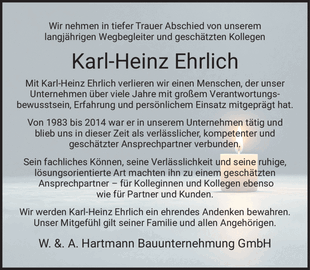 Wir nehmen in tiefer Trauer Abschied von unserem langj&auml;hrigen Wegbegleiter und