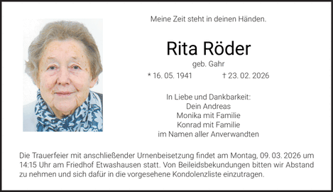 Meine Zeit steht in deinen H&auml;nden