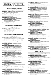 BESTATTUNGEN IN W&Uuml;RZBURG Freitag