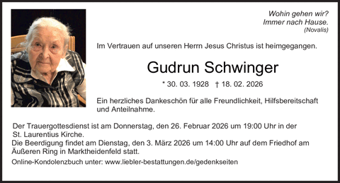 Wohin gehen wir? Immer nach Hause