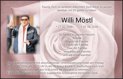 Traurig, Dich zu verlieren