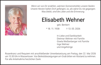 Wenn wir von Dir erz&auml;hlen