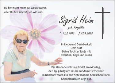 Du bist nicht mehr da, wo Du warst