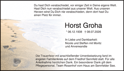 Du hast Dich verabschiedet