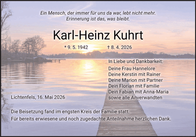 Ein Mensch, der immer f&uuml;r uns da war