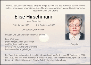 Als Gott sah, dass der Weg zu lang