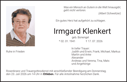Was ein Mensch an Gutem in die Welt hinausgibt