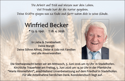 Die Arbeit auf Feld und Wiesen war dein Leben