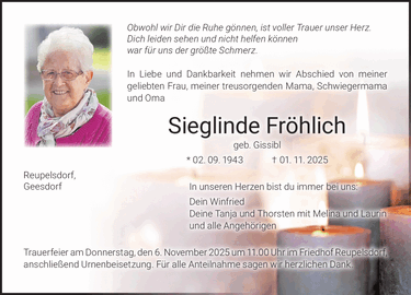 Obwohl wir Dir die Ruhe gönnen