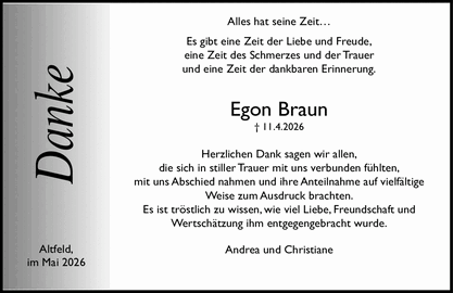 Danke Alles hat seine Zeit?
