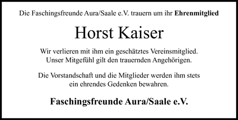 Die Faschingsfreunde Aura/Saale e.V