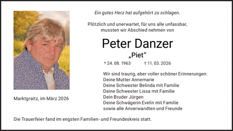 Ein gutes Herz hat aufgeh&ouml;rt zu schlagen