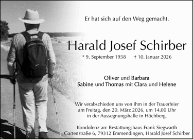 Er hat sich auf den Weg gemacht