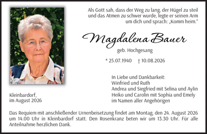 Als Gott sah, dass der Weg zu lang