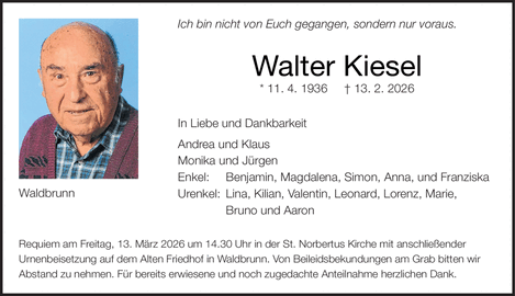 Ich bin nicht von Euch gegangen