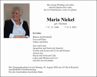 Das einzig Wichtige im Leben sind die Spuren der Liebe