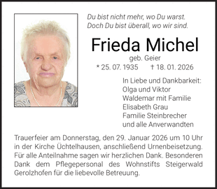 Du bist nicht mehr, wo Du warst