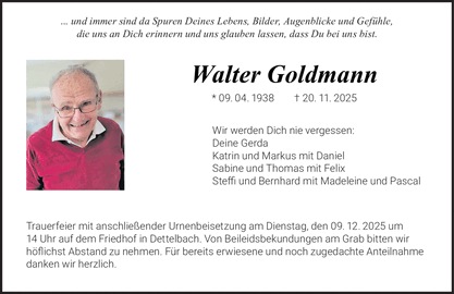 ... und immer sind da Spuren Deines Lebens