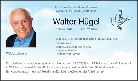Du bist nicht mehr da wo Du warst