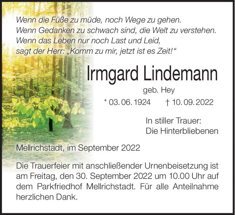 Wenn die Füße zu müde, noch Wege zu gehen