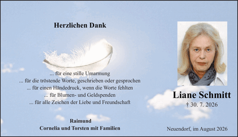 Herzlichen Dank ... f&uuml;r eine stille Umarmung ..